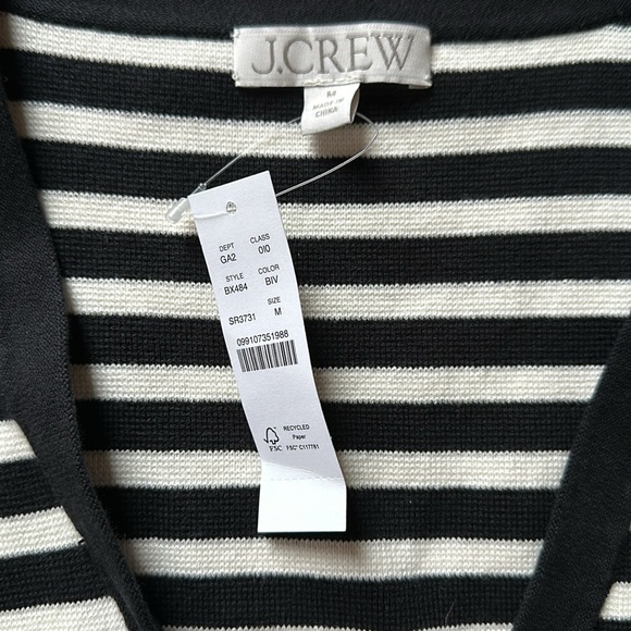 NWT Jcrew Emilie sweater vest in stripe - Picture 3 of 4